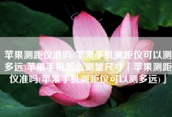 苹果测距仪准吗(苹果手机测距仪可以测多远)苹果手机怎么测量尺寸「苹果测距仪准吗(苹果手机测距仪可以测多远)」