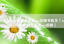 Android adb 判断是否有root权限手机关「Android adb 判断是否有root权限」